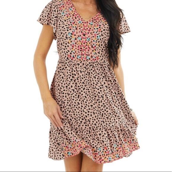 Savanna Jane Daria Embroidered Babydoll Dress - Picture 3 of 12